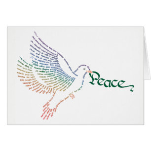 World Ord Peace Doves Card OBS Kort