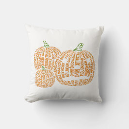 World Ord Pumpkin Pillow Kudde