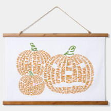 World Ord Pumpkins Tapestry