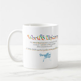 World Ord Rainbow Unicorn Mugg