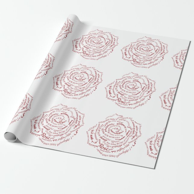 World Ord Ro Wrapping Papper Presentpapper (Utrullad)