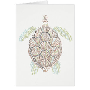 World Ord Sea Turtle Card OBS Kort