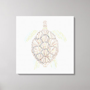World Ord Sea Turtle Kanvastryck