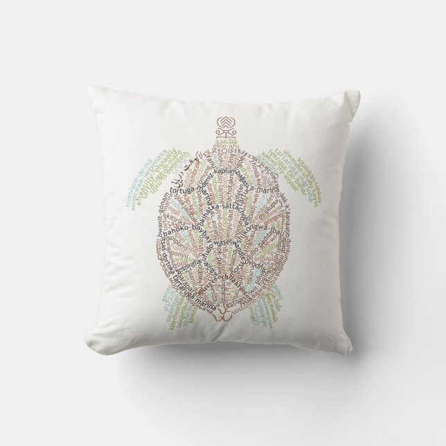 World Ord Sea Turtle Pillow Kudde (Framsida)