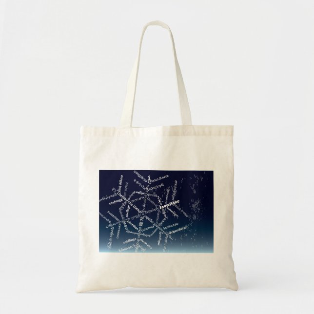 World Ord Snowflake Tote Tygkasse (Framsidan)