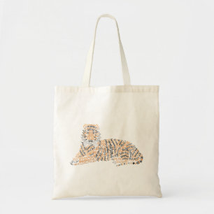 World Ord Tiger Tote Tygkasse