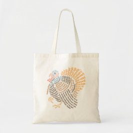 World Ord Vild Turkey Tote Bag Tygkasse