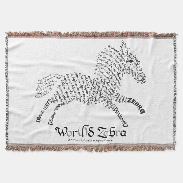 World Ord Zebra Throw Blanket Filt (Framsidan)