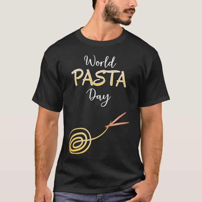 World Pasta Day Sign-Poster T Shirt (Framsida)