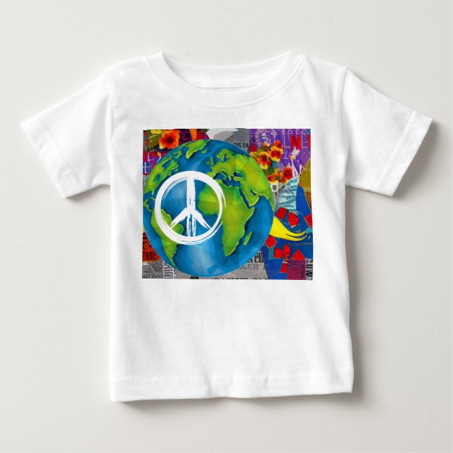 World Peace Baby T-Shirt (Framsida)