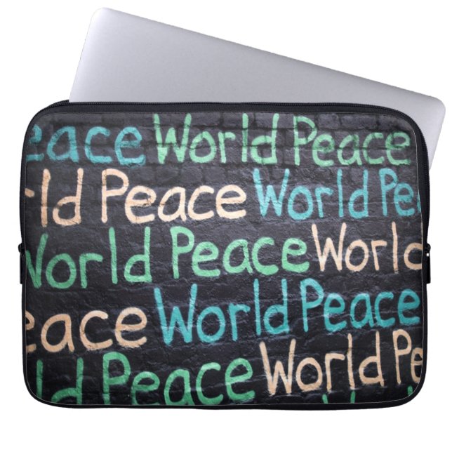 World Peace Colorful Kärlek fredskänsla Laptop Fodral (Framsidan)