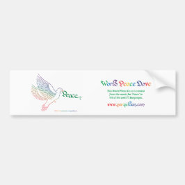 World Peace Dove Bildekal