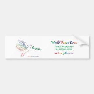 World Peace Dove Bildekal
