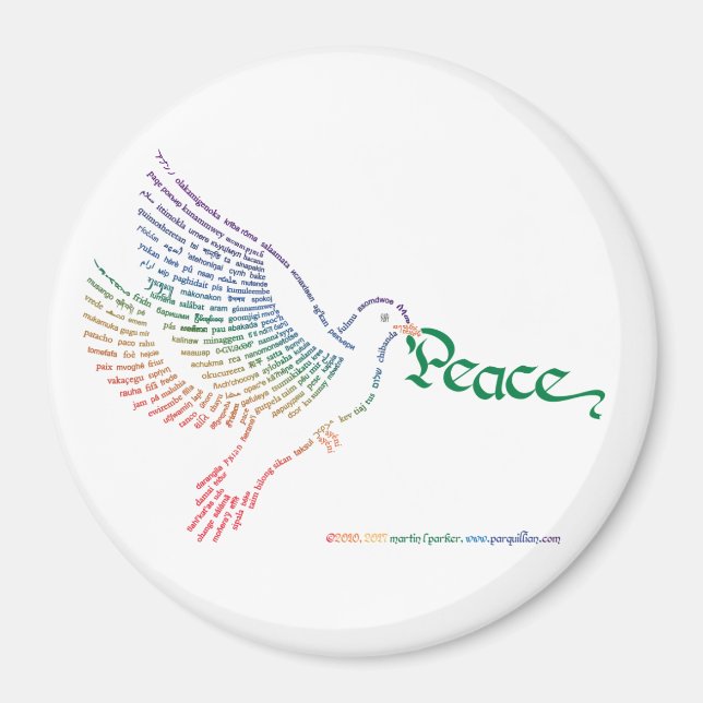 World Peace Dove Magnet (Framsidan)