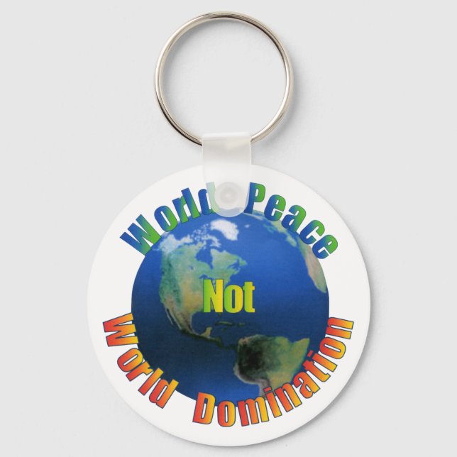 World Peace Keychain Nyckelring (Framsida)