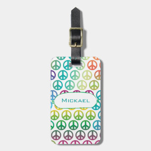 World Peace Monogram Bagagebricka