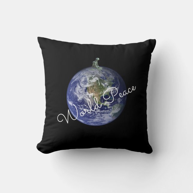 World Peace Pillow Kudde (Framsida)