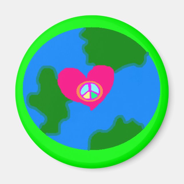 World Peace Pistachio Magnet (Framsidan)
