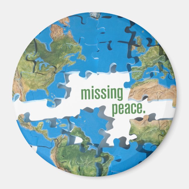 World Peace Puzzle Magnet (Framsidan)