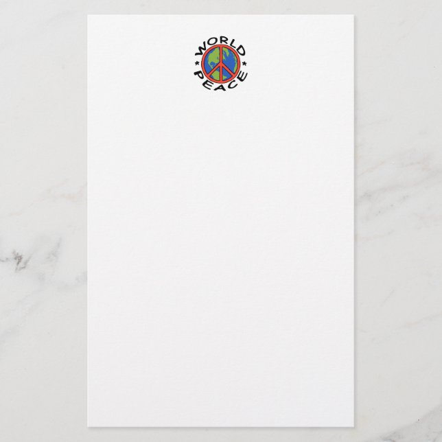 World Peace Stationery Brevpapper (Framsida)