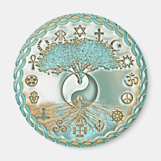 World Peace Yin Yang Magnet (Framsidan)