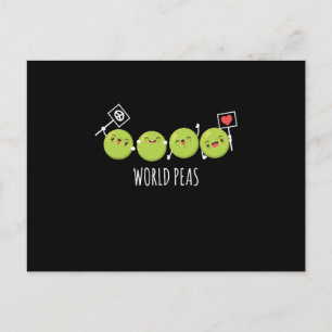 World Peas Vegan Vegan Vegetables Pea Vykort