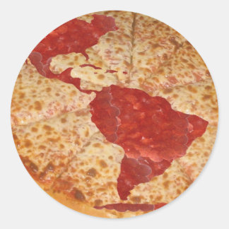 World Pizza Runt Klistermärke