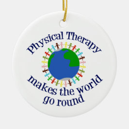 World Quote PT för vacker fysisk terapi Julgransprydnad Keramik