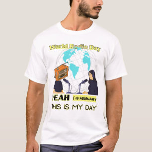 World-Radio-Day-WRD-13-February-radio-dagen- T Shirt