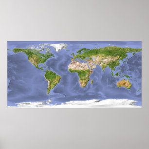 World Relief Karta Poster