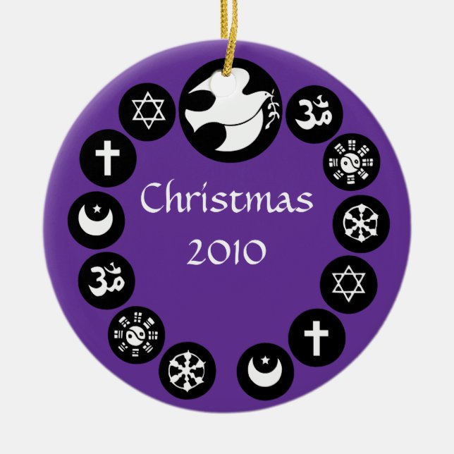World Religions Helgdag Ornament (Framsidan)