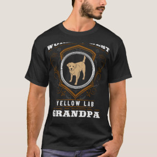 World S Best Gul lab Grandpa Hund aveln Owner T Shirt