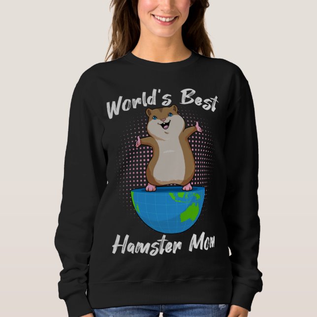 World S Best Hamster Mom T Shirt (Framsida)