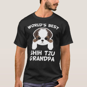 World S Best Shih Tzu Grandpa T Shirt