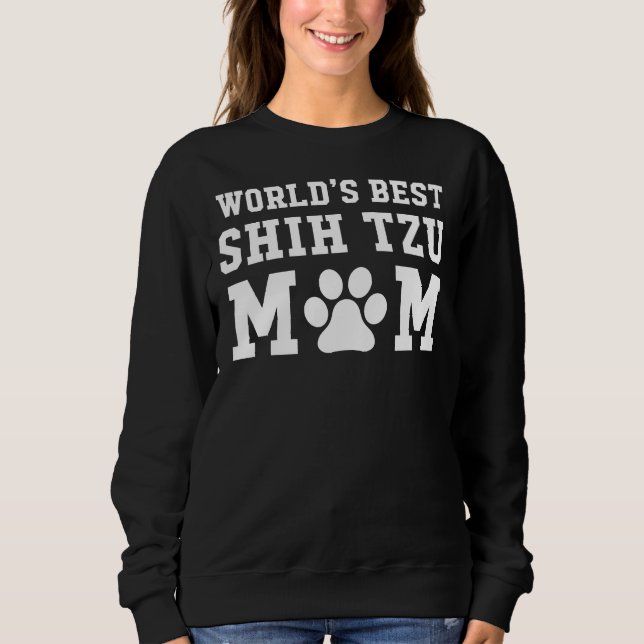 World S Best Shih Tzu Mamma T Shirt (Framsida)