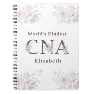 World’s Kindest CNA Floral Anteckningsbok