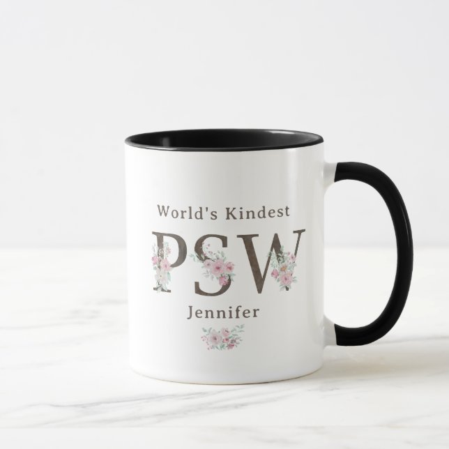 World’s Kindest  PSW Floral Christmas Mugg (Höger)