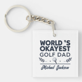 World’s Okayest Golf Dad Custom Name Design