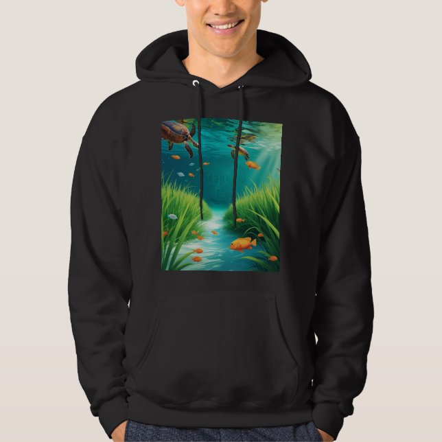 World Sea grass Day Hoodie (Framsida)