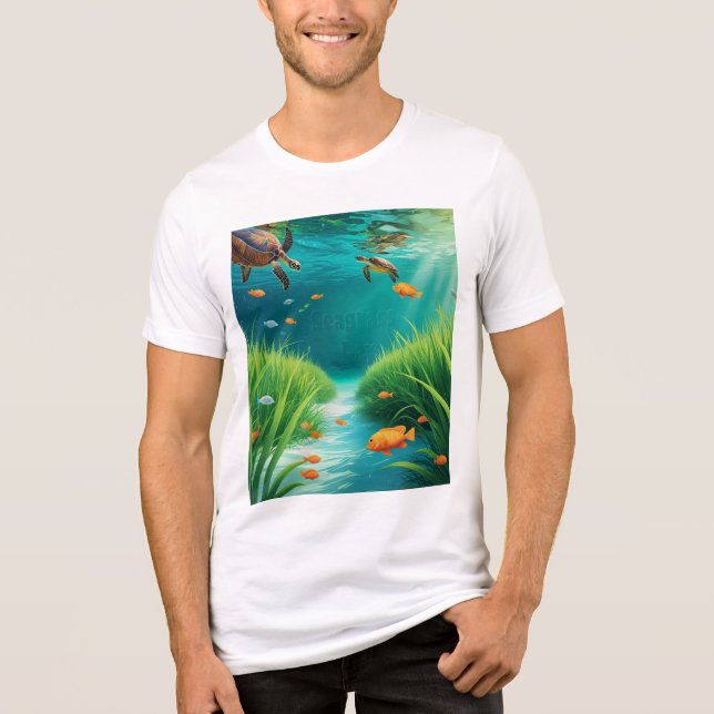 World Sea grass Day T Shirt (Framsida)