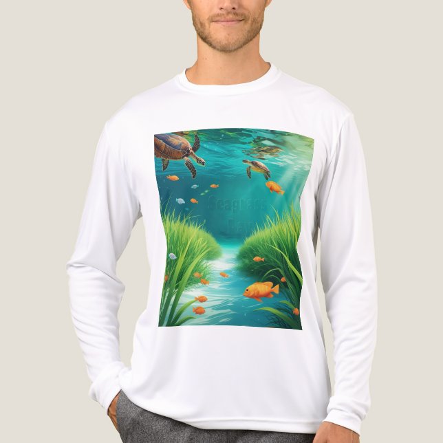 World Sea grass Day T Shirt (Framsida)