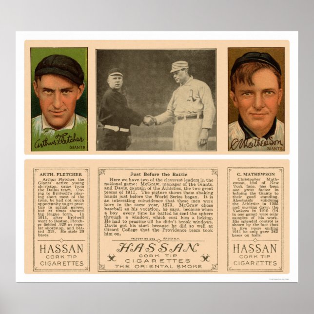 World Series McGraw Giants Baseball 1912 Poster (Framsidan)