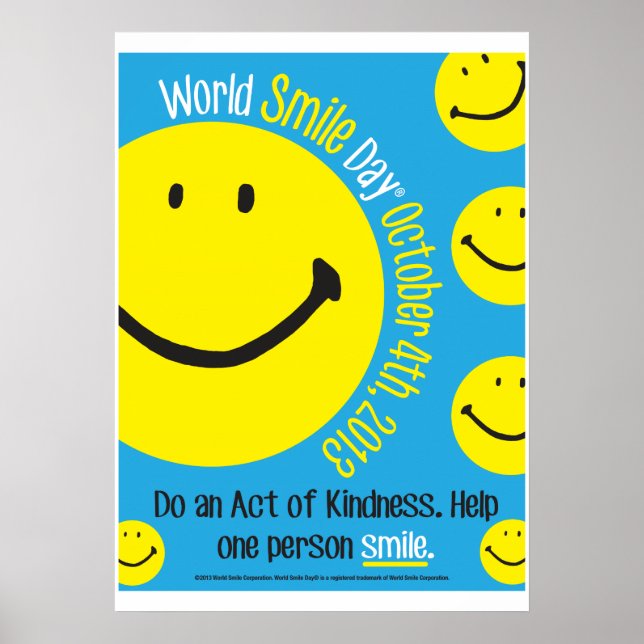 World Smile Day 2013 Poster 20 x 28 (Framsidan)