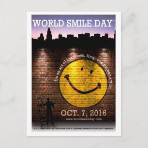 World Smile Day® 2016 Postcard Vykort