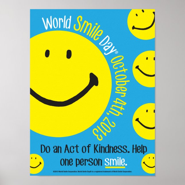 World Smile Day Poster 12 x 16 (Framsidan)