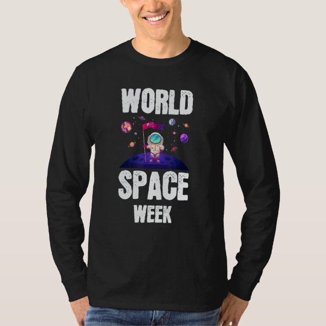 World Space Week World T Shirt (Framsida)