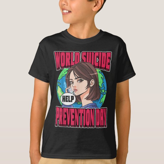 World Suicide Prevention Day Awareness September 1 T Shirt (Framsida)