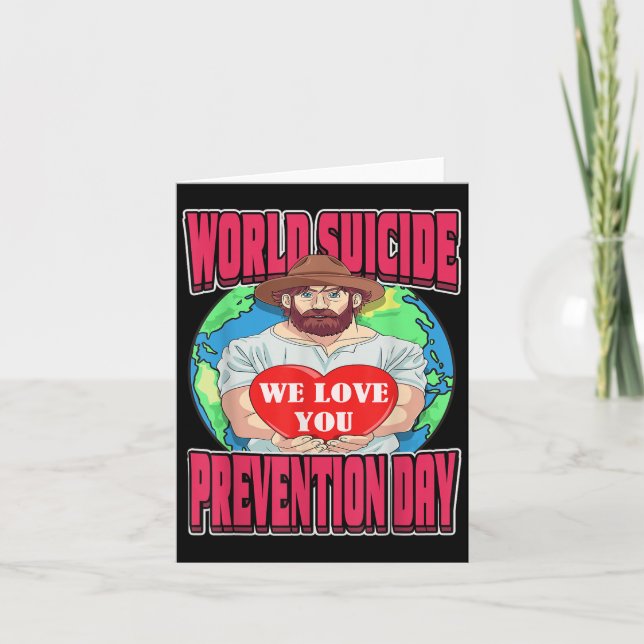 World Suicide Prevention Day Motivational Dad Sept Kort (Framsida)