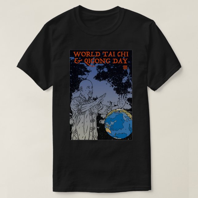 World Tai Chi amp Qi Gong Day T Shirt (Design framsida)
