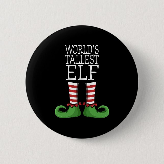 World Tallest Elf jul Costume Design Knapp (Framsida)